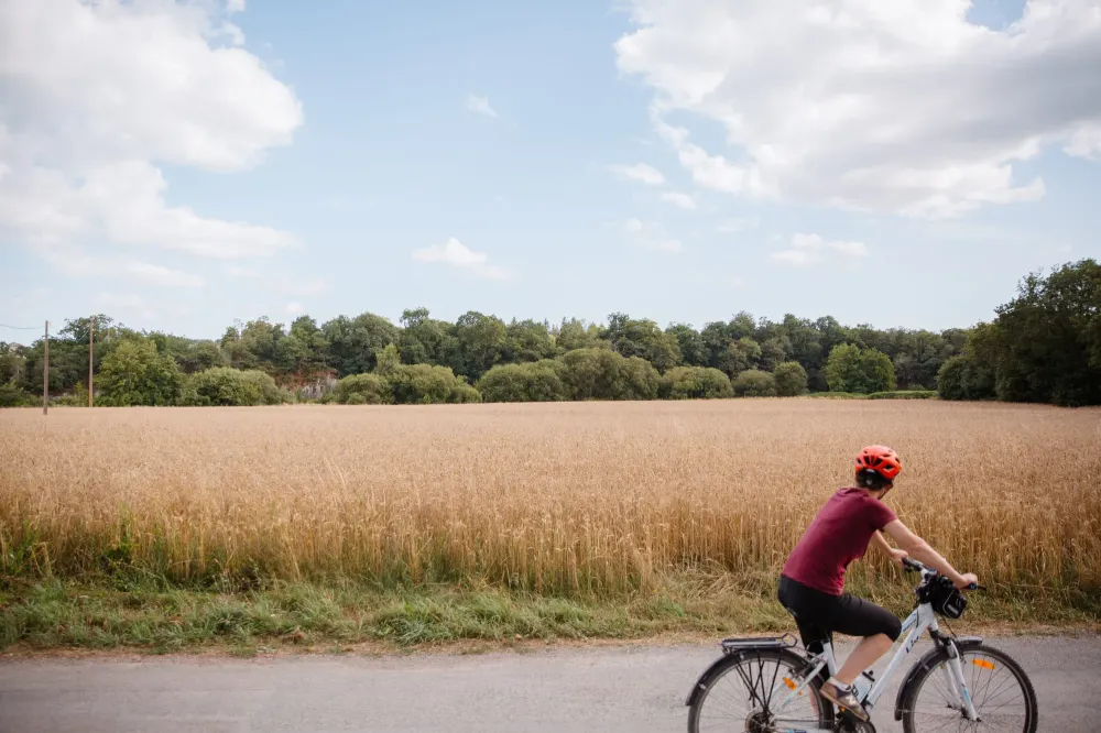 randonnée vélo à Bourg-des-Comptes