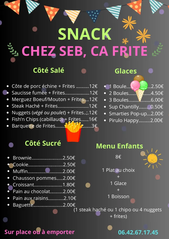 Tarifs Snack